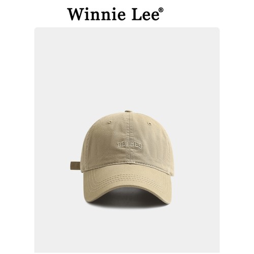 WinnieLee软顶复古简约棒球帽