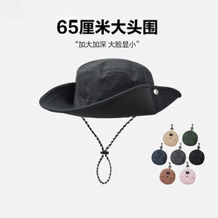 Monstar 大头围户外登山帽收纳西部牛仔帽子 Lee日本设计师联名款