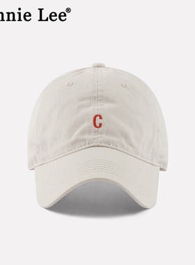 Winnie Lee日本设计师联名款字母棒球帽女夏季显脸小潮牌鸭舌帽子