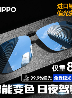 zippo近视墨镜夹片开车专用偏光太阳镜男女同款超轻防紫外线806