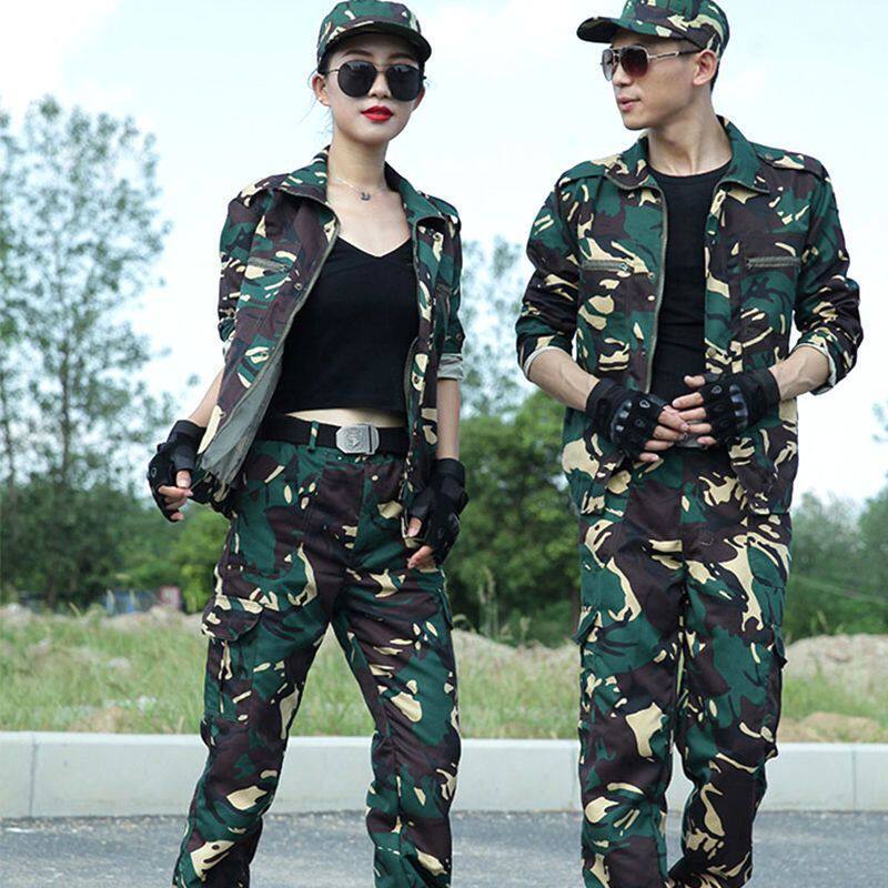新品迷彩套装男女加厚耐