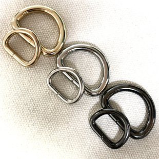 加厚D字扣金属五金配件箱包扣包包连接扣d型环背包扣diy手工配件半圆形D扣挂绳包带扣皮绳扣