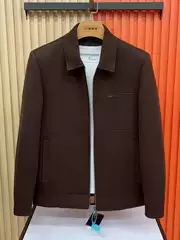 26568 Spring New Men's Lapel Knitted Casual Jacket, Versatile, Stylish, Trendy, High-End and Cool