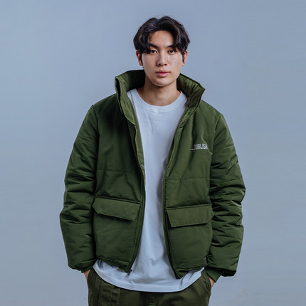 Puffer 冬季新款潮流连帽工装棉服短款加厚休闲外套男潮