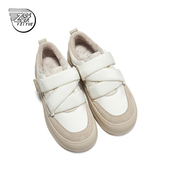 飞跃加绒棉鞋 女鞋 秋冬魔术贴厚底休闲鞋 feiyue 百搭舒适保暖板鞋