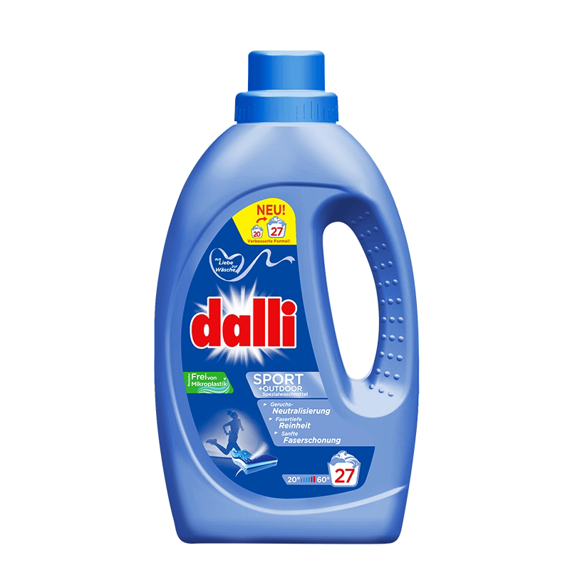 德国进口Dalli运动衣料洗衣液冲锋衣中性洗涤剂温和运动型机能服