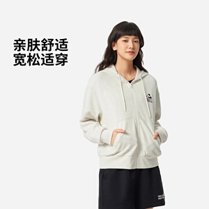 李宁迪尼士米妮联名系列女子2025款宽松开衫宽松连帽卫衣AWDVD28