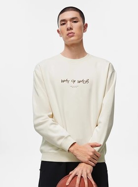 李宁韦德系列男女同款加绒保暖卫衣2023冬新款套头上衣AWDT941LL