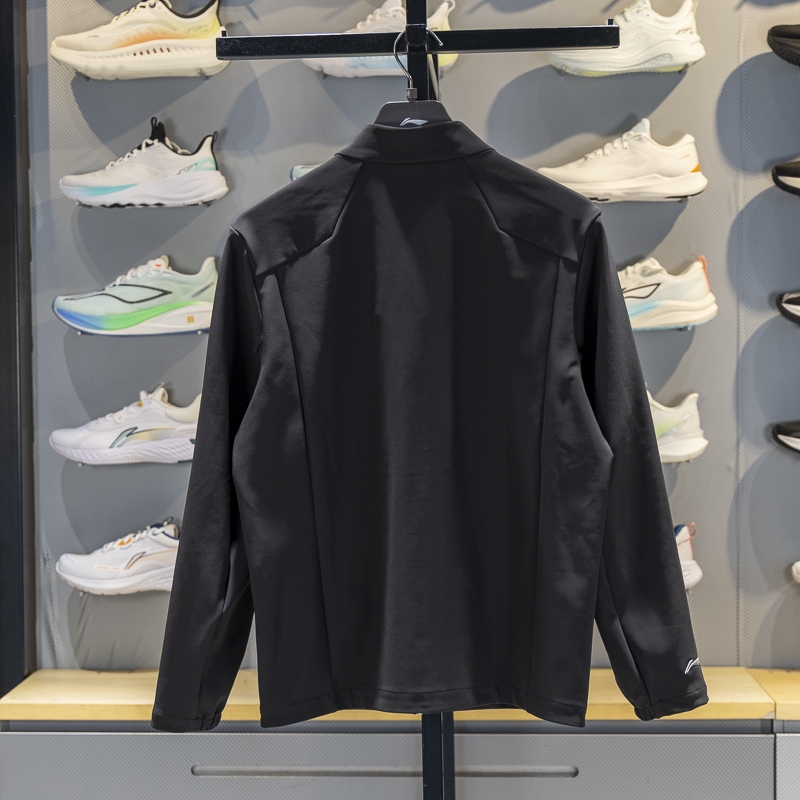 李宁针织运动外套男子2025秋季新款团购系列立领开衫卫衣AFDVF87