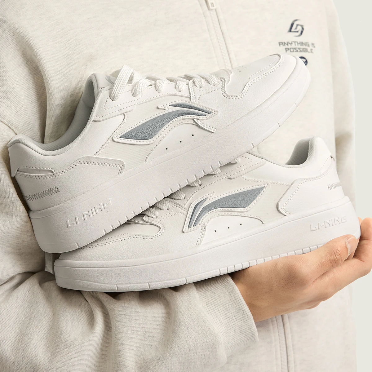 李宁浮舟休闲鞋男鞋2026新款轻便板鞋经典小白鞋运动鞋AGCW209,运动鞋new,运动休闲鞋,淘宝优惠券,粉丝福利购,淘宝优惠卷