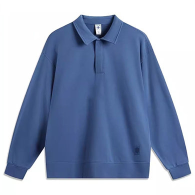 李宁24秋季男子宽松长袖套头无帽卫衣AWDU849