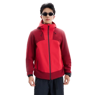 李宁户外CF溯男子加绒保暖防泼水宽松三合一运动风衣套装AWBW017