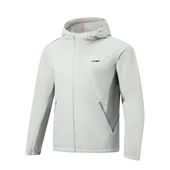 李宁棉服外套男2026春秋新款 健身训练保暖运动连帽短棉服AJMW055