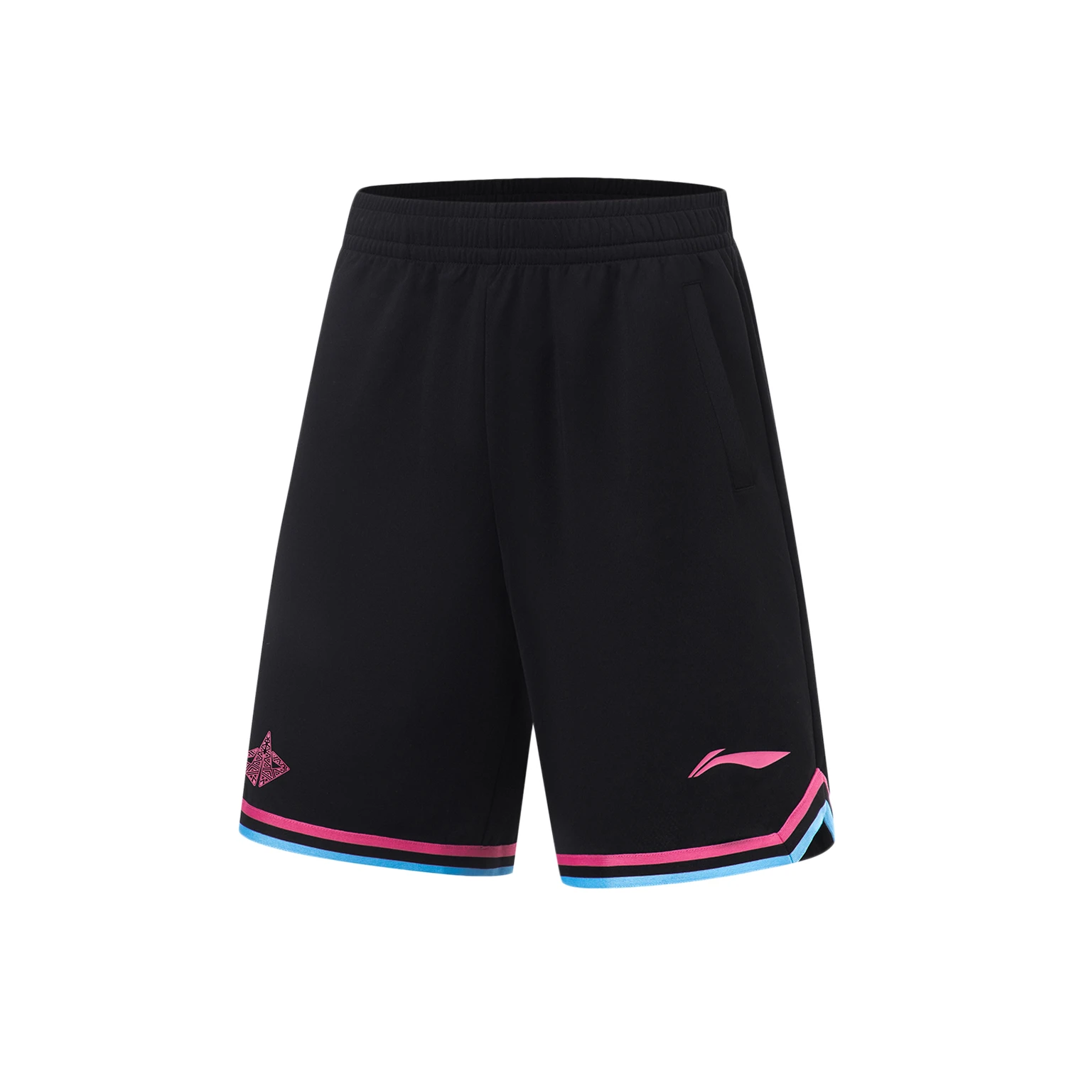 李宁篮球比赛裤男士2023夏季新款CBA篮球裤裤子针织运动裤AAPT599