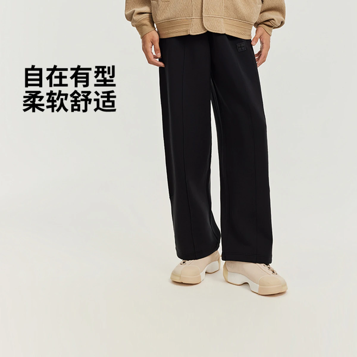 中国李宁功夫系列2026新款官方卫裤男士宽松运动裤男裤AKLW115