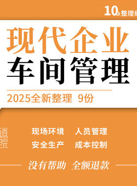 现代企业车间管理教学课件现场人员安全生产成本控制物料质量PPT