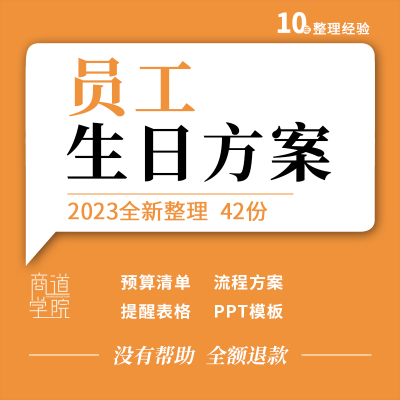 企业公司员工生日福利礼物方案晚会主持稿预算物品清单表格ppt