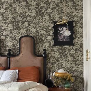 个性定制无缝壁布  现代美式轻奢丛林叶子 沙发卧室背景墙壁画