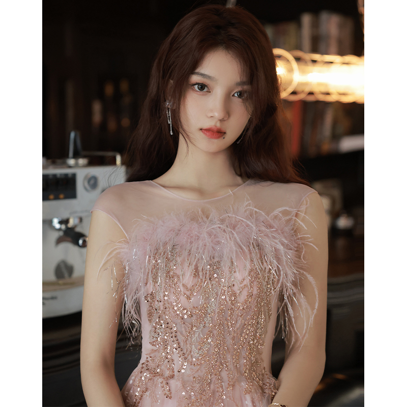 粉色小个子高级感法式