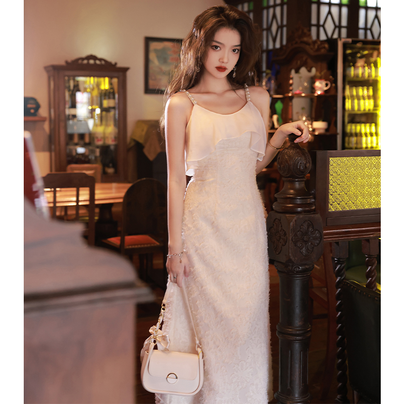 绎冉韩版吊带晚礼服女