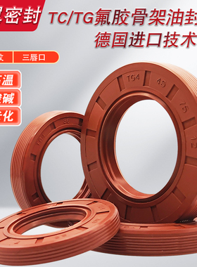 氟胶骨架油封内径24-32耐高温耐腐蚀耐磨TG4外螺纹TC骨架油封水封