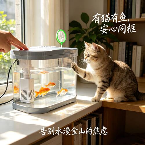 高透超大防摔生态鱼缸