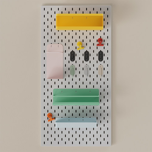洞洞板置物架金属定制免打孔收纳墙面厨房磁吸桌面挂板配件