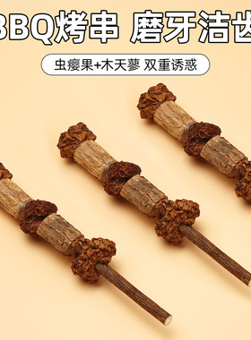 BBQ烤串猫咪玩具用品自嗨解闷神器磨牙洁齿木天蓼虫瘿果清新口气