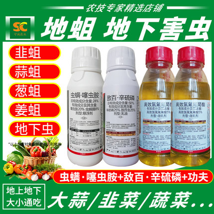大蒜韭菜地蛆地下害虫专用药姜蛆高效土壤虫螨·噻虫胺农药杀虫剂