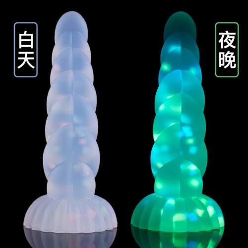 Luminous Twist Silicone Anal Plug Manual Vestibule Masturbat