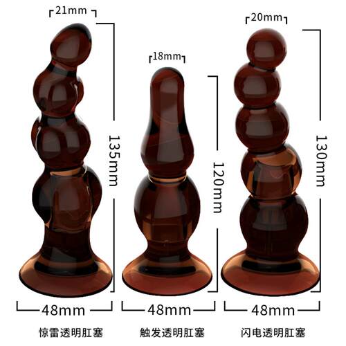 To please Thunder Trigger Lightning Transparent Anal Plug Ba