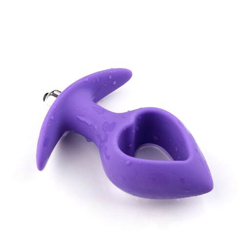 Hollow Back Chamber Vibrating Anal Plug Women's G-spot Stimu