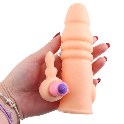 Band Pagoda Vibrating Mace Leng Thick Penis Crystal Ring Cou