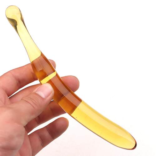 Adult toys Crystal Banana anal plug Crystal fun glass mastur