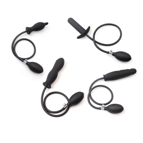 ANew Cylindrical Pagoda Pointed Inflatable Anal Plug Inflata