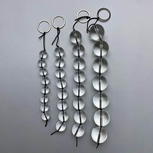 Adult Supplies Back Court Stimulation Anal Plug Crystal Bead