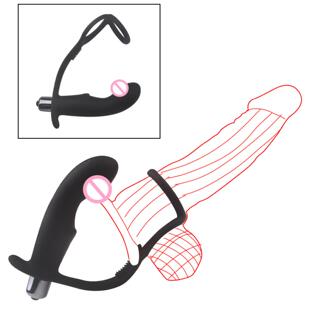 Double ring lock essence vibration posterior anus plug male