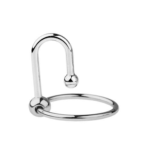 Sex toy SM penis ring, metal pleasure‑enhancing delay singl