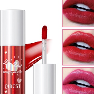 QiBest口红水唇釉不掉色染唇液不沾杯唇彩滋润口红水 跨境欧美