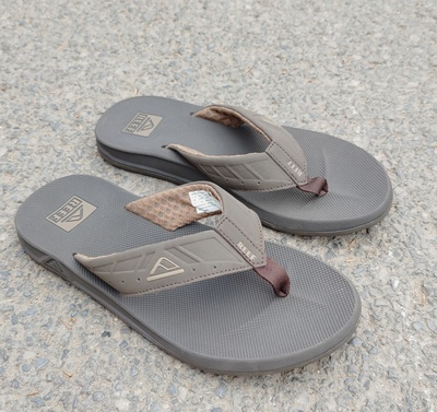 外贸鞋原单 库存鞋 减震 男拖 人字拖 男拖鞋 咖色大号拖44+46