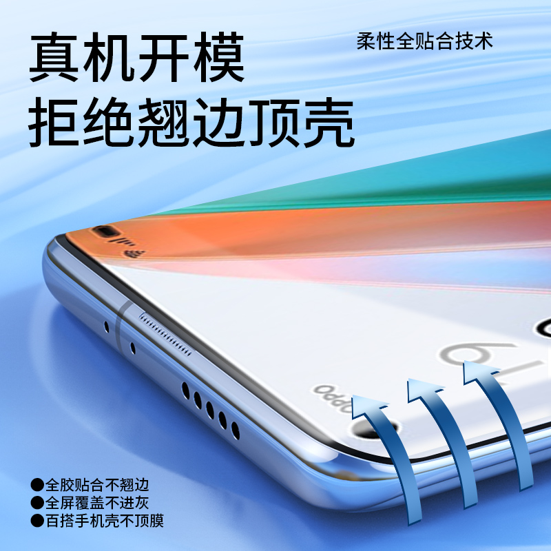 适用opporeno9手机膜10/8/7/6/5pro新款水凝findx6/3钢化k10/9s全