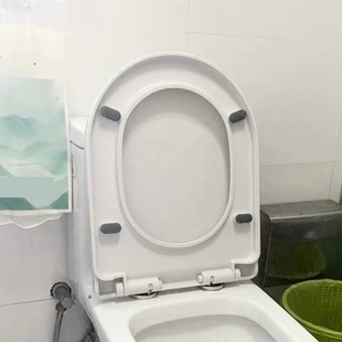 盖子坐圈盖子U型加厚马桶盖家用座便配件通用坐便器马桶圈 老式