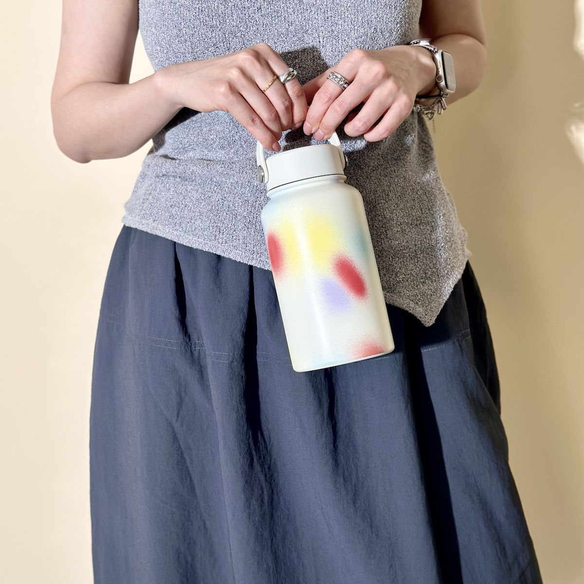 ART WATER桃花洞釉保温杯316大容量650毫升2025新款