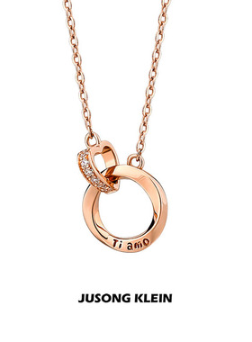 JUSONGKLEIN钛钢女锁骨链