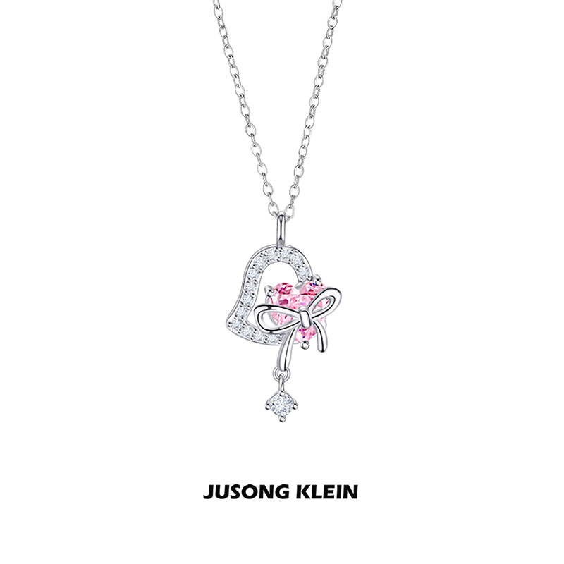 Jusongklein钛钢锁骨链女铃铛