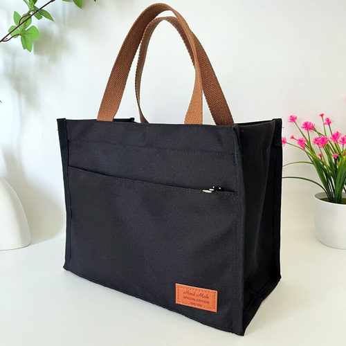 饭盒包带饭手提袋通勤帆布小拎包