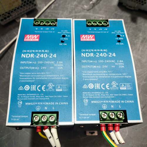 可维修正品NDR24024导轨电源，输入100-240VA议价