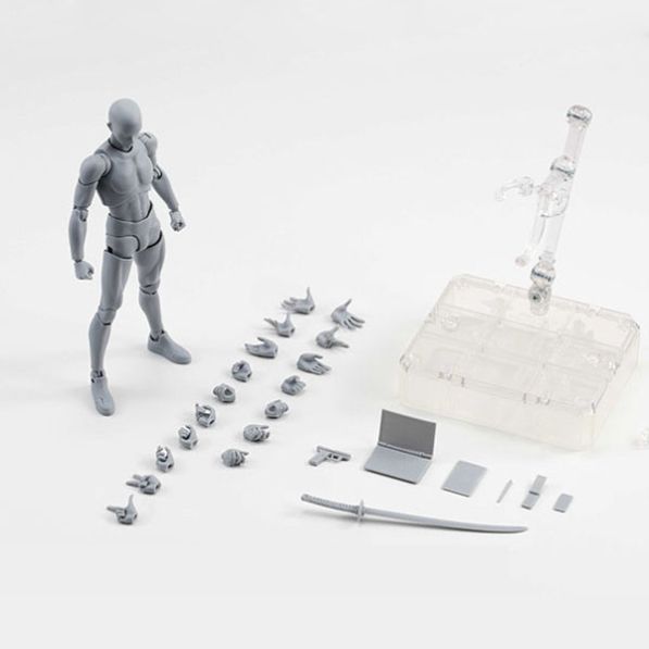 SHF人体模型素体手办人偶定格可动画画绘画美术漫画写生素描男女