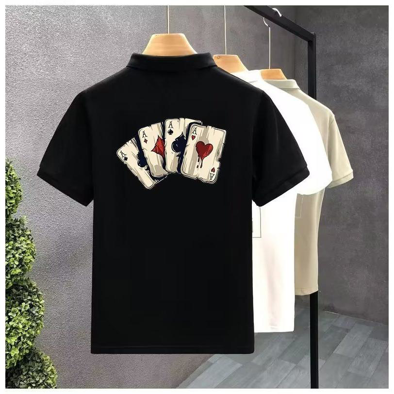 男士POLO衫短袖韩版潮流黑色T恤ins潮牌半袖2026新款夏季男装体恤