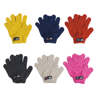 日本stample男女童纯色连指手套